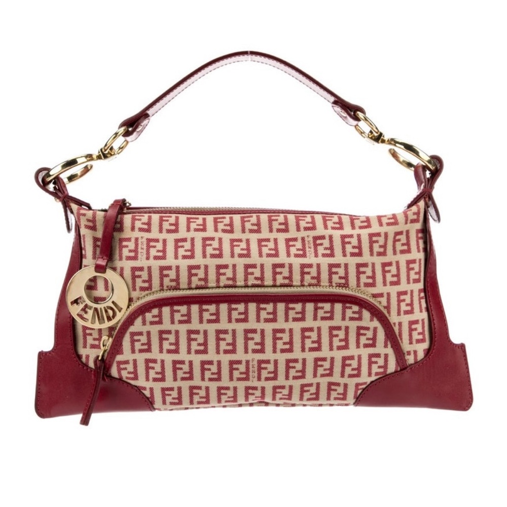 Fendi Zucchino FF Vintage Shoulder Bag